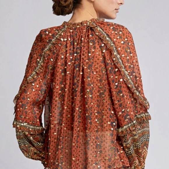 Ulla Johnson Silk Calista Blouse S / US2